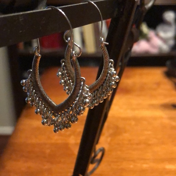 Jewelry - BoHo Style Beaded Dangle Pierced Silver Plated Earrings 3/$15